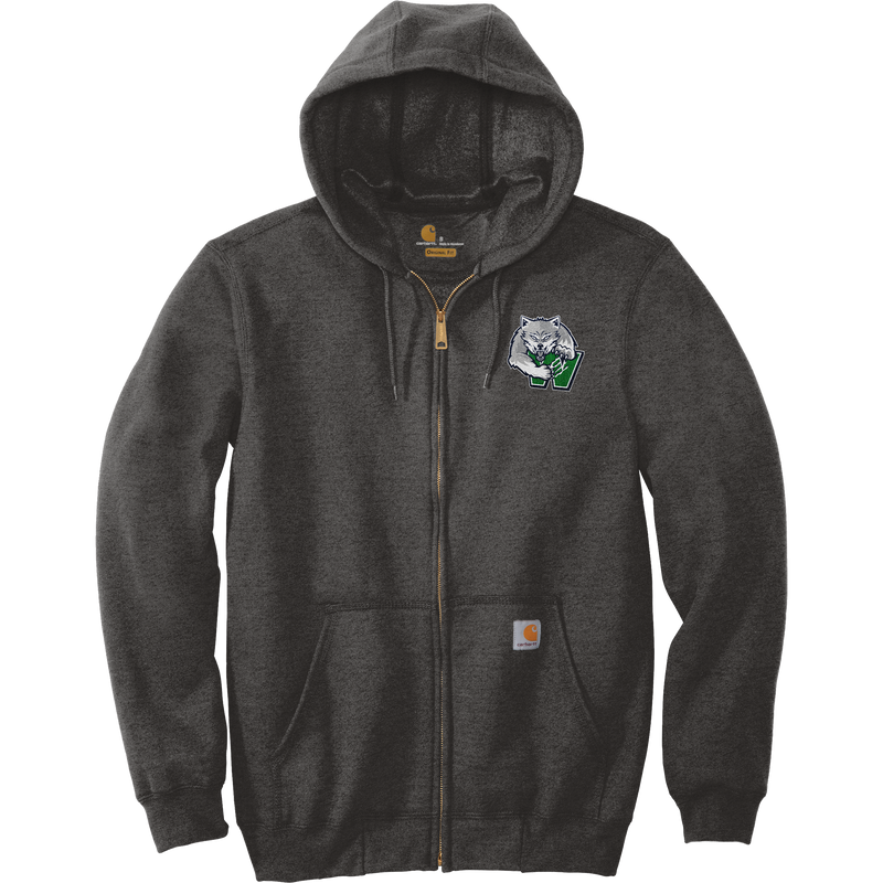 Woodbridge Wolfpack Carhartt Midweight Hooded Zip-Front Sweatshirt